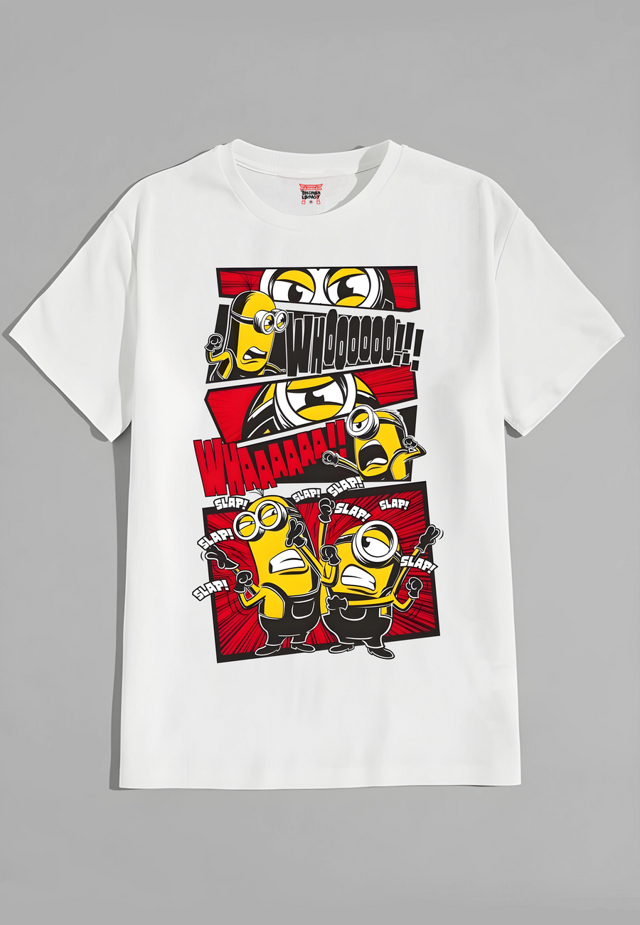 Minions Inspired White Tee