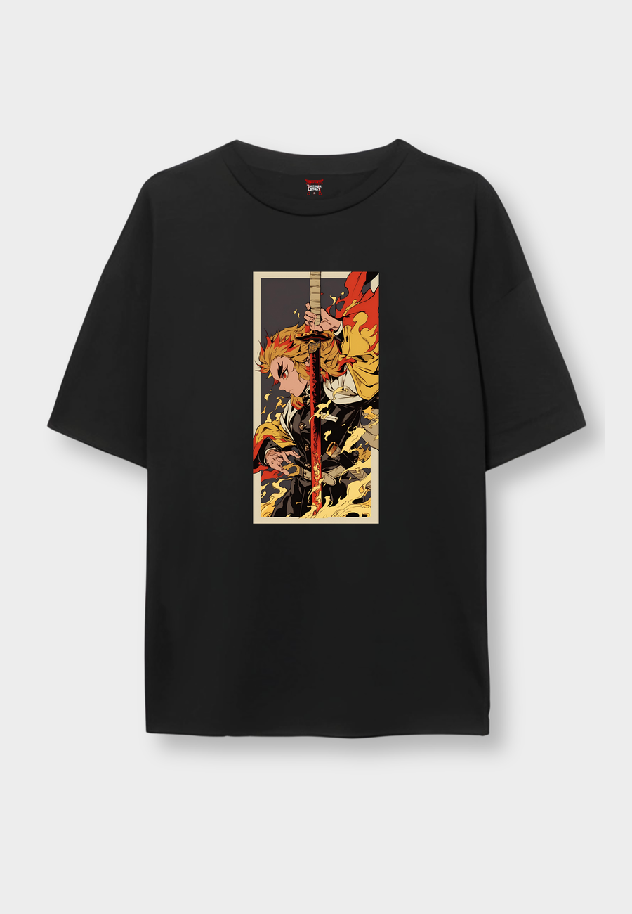 Flame Hashira Rengoku Oversized T-Shirt