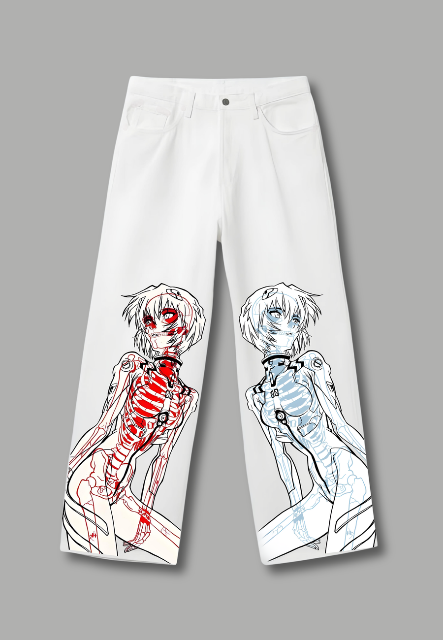Minimalist Rei Artwork Jeans