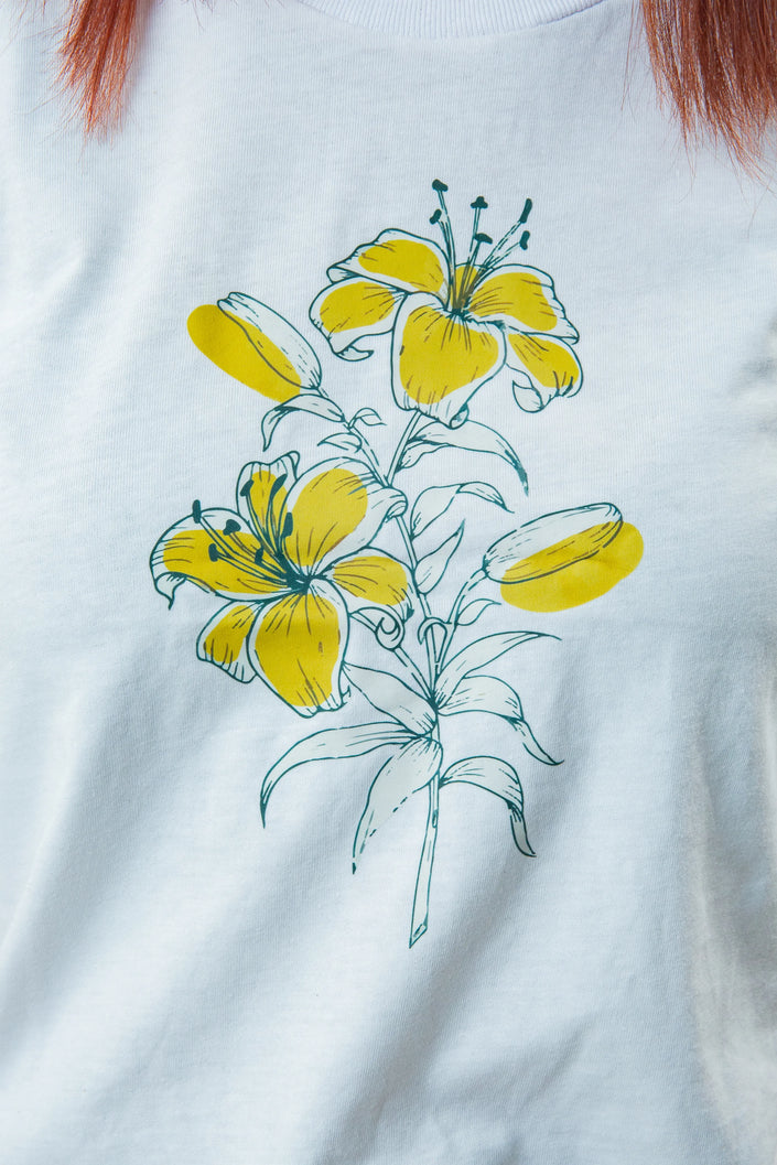 Boho Flower Art Printed T-Shirt