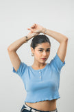 Scoop Neck Rib Top