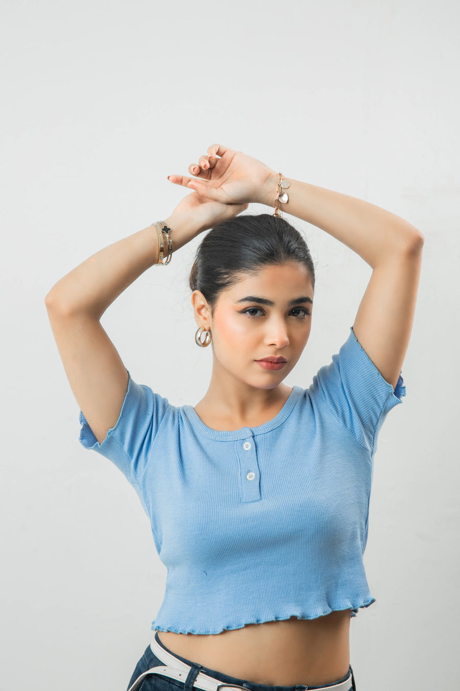 Scoop Neck Rib Top