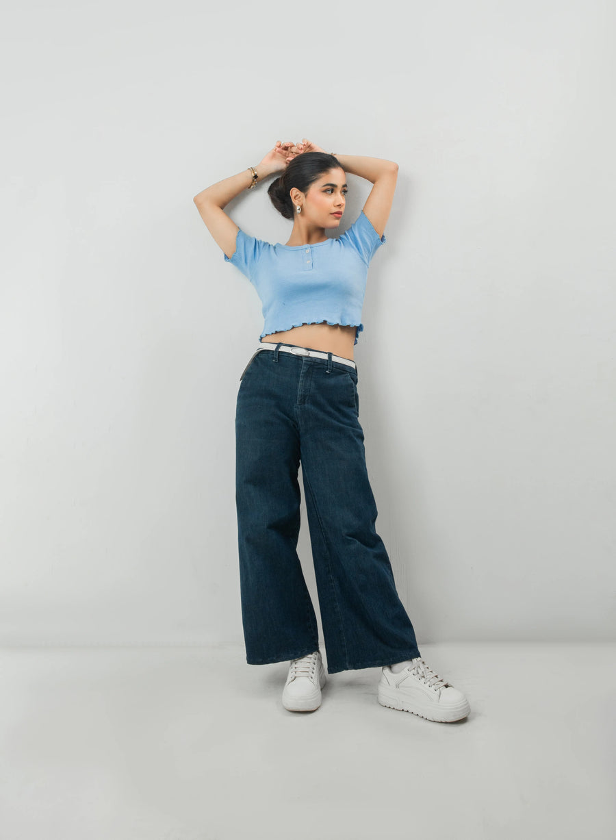 Scoop Neck Rib Top