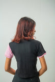 Color Block Cropped T shirt