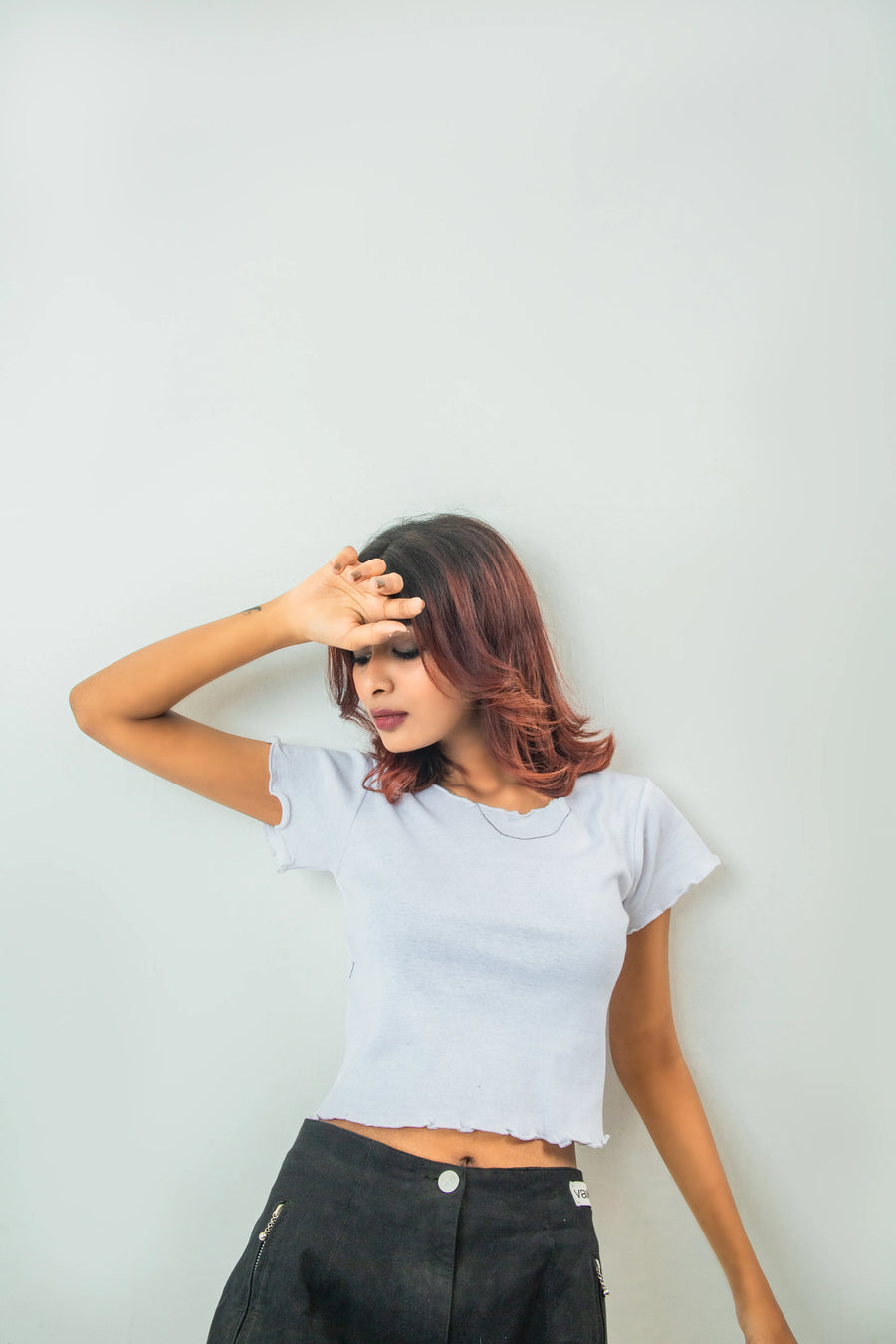 Lecture Trim Ribbed Crop Top