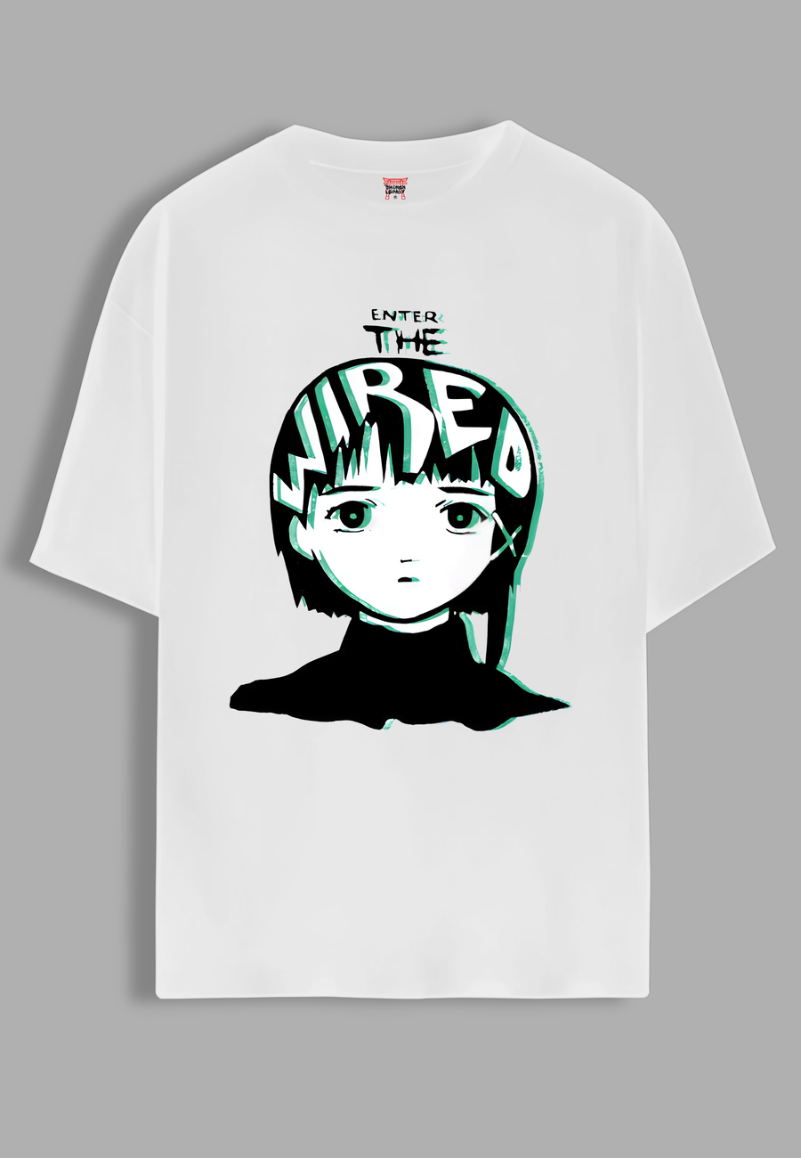 Lain Wired Oversized Tee