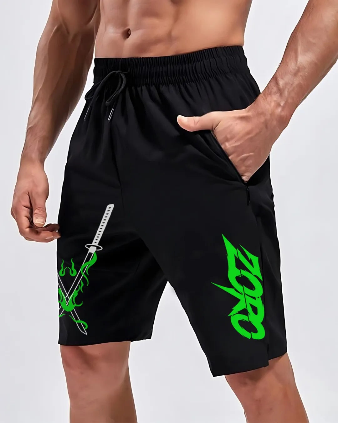 Zoro Subtle Minimalist Shorts – Black