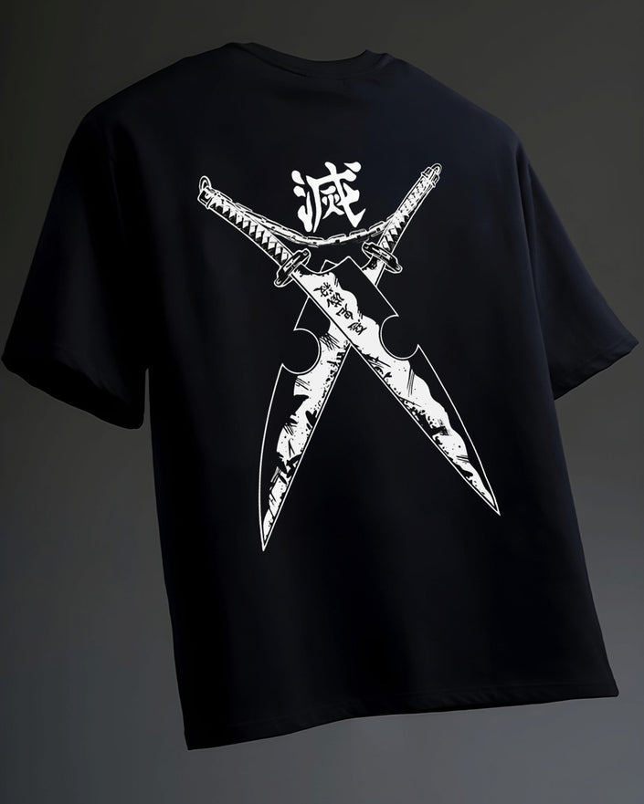 Uzui Tengen Dual Sword Oversized Tee
