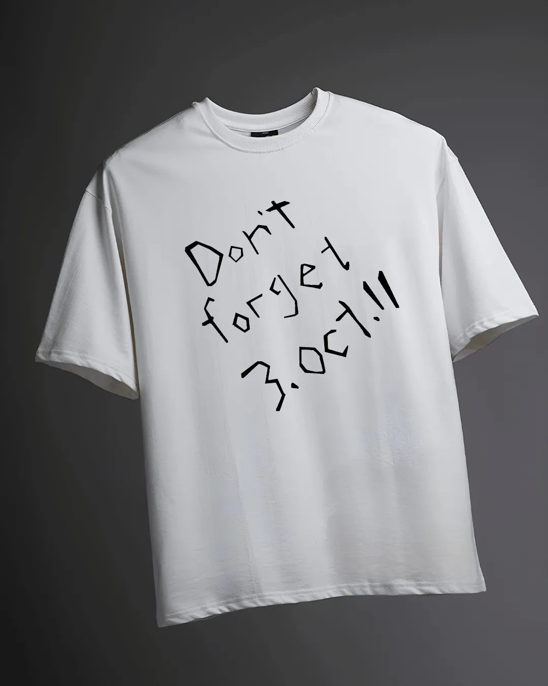 FMAB White Subtle Oversized T-Shirt