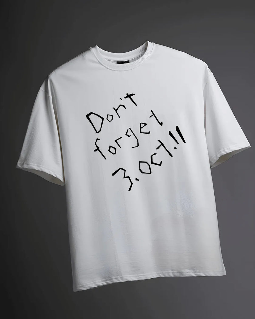 FMAB White Subtle Oversized T-Shirt