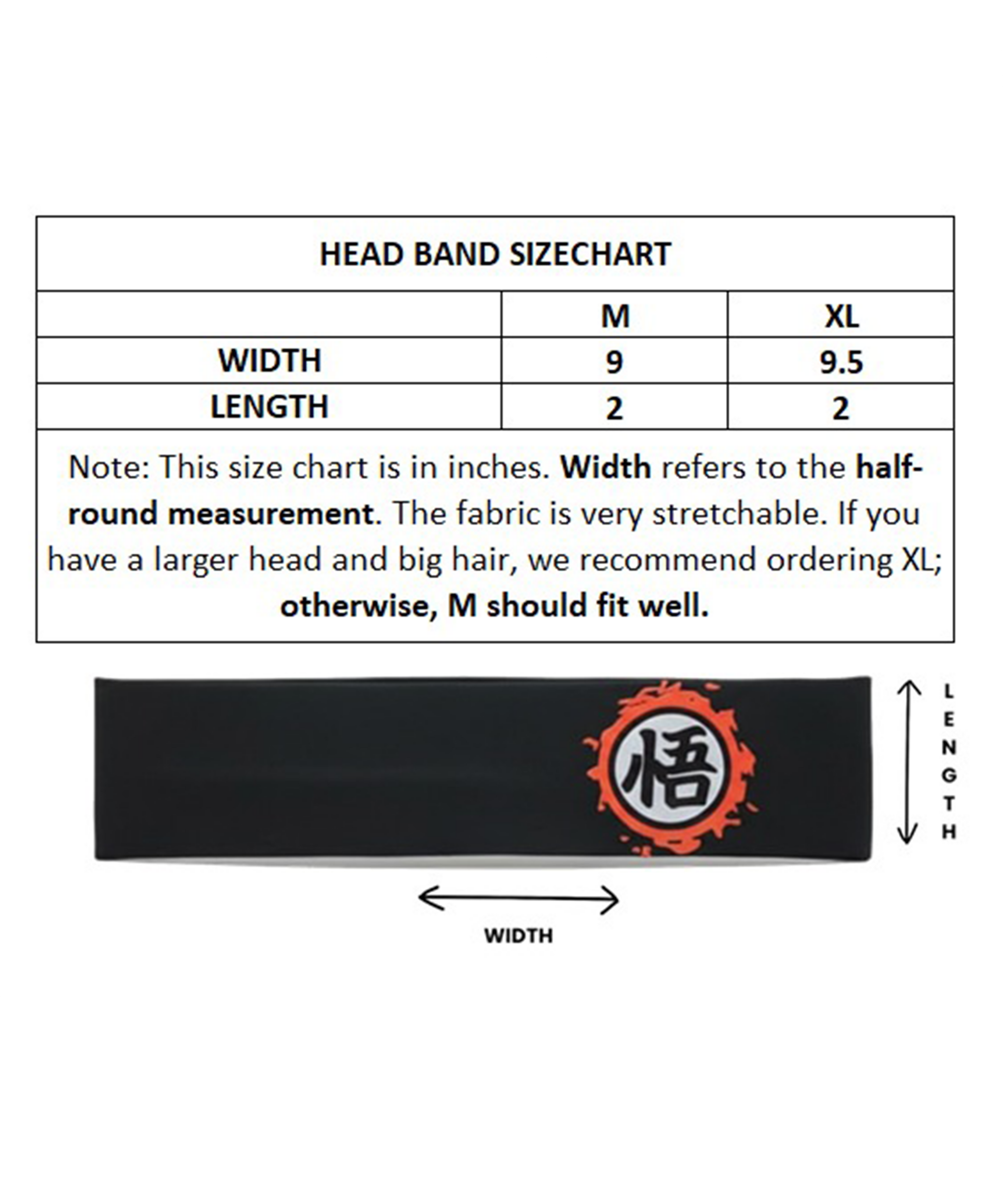 Goku 悟 (Go) Kanji Headband